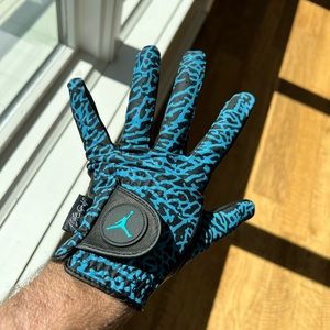 Air Jordan Golf Glove North Carolina Blue and Black